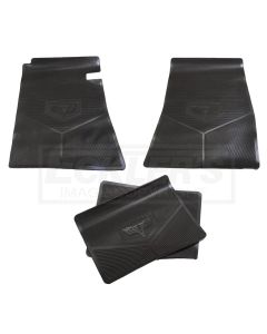 Legendary Auto Interiors Chevelle Floor Mats, Chevelle "V"Flag Emblem, Brown, 1964-1967