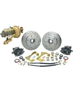 1964-1966 Chevelle Front Disc Brake Kit, With Booster & For Stock Spindle