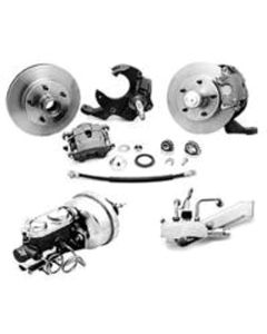 Chevelle Front Disc Brake Kit, With Booster, With Drop Spindle, 1967