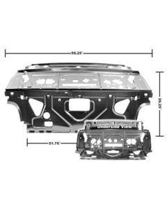 1964-1972 Chevelle Rear Seat - Package Shelf , Sheet Metal Replacement