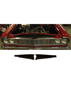 Chevelle Core Support Filler Panel, Black Anodized, 1964