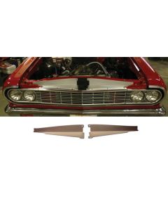 Chevelle Core Support Filler Panel, Anodized Aluminum, 1964