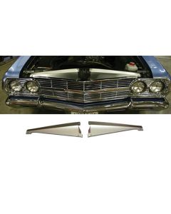 Chevelle Core Support Filler Panel, Anodized Aluminum, 1965