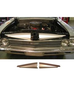 Chevelle Core Support Filler Panel, Anodized Aluminum, 1966
