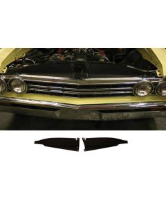 Chevelle Core Support Filler Panel, Black Anodized, 1967