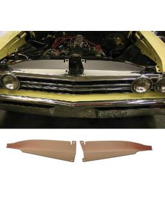 Chevelle Core Support Filler Panel, Anodized Aluminum, 1967
