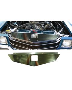 Chevelle Core Support Filler Panel, Polished Aluminum, 1970-1972