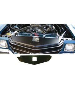 Chevelle Core Support Filler Panel, Black Anodized, 1970-1972