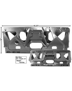 Chevelle Rear Seat Divider, Convertible, 1970-1972