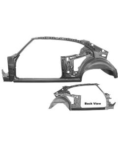 Chevelle Quarter And Door Frame Assembly, Left, 2-Door Coupe, 1968