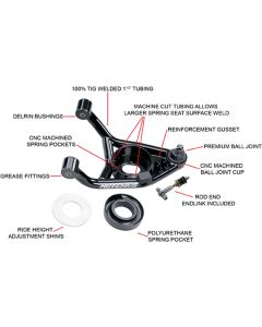 Chevelle Hotchkis Tubular Lower A-Arms, 1964-1972