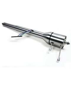 Chevelle Steering Column, Right Hand Drive, Paintable Steel, ididit, For Cars With Floor Shift Transmission, 1967-1968