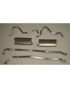 Chevelle Exhaust, Aluminized, Dual, Without Resonators, V8,1964-1972