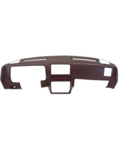 1978-1980 Malibu Molded Dash Pad Outer Shell, Full Cover, With Outside Speaker Cut-Outs, Black