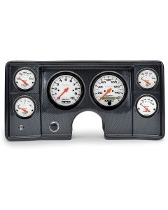 Malibu Instrument Cluster Panel, Carbon Fiber Finish, With Phantom Gauges, 1978-1981