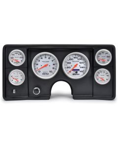Malibu Instrument Cluster Panel, Black Finish, With Ultra-Lite Gauges, 1978-1981