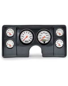 Malibu Instrument Cluster Panel, Carbon Fiber Finish, With Phantom Gauges, 1982-1983