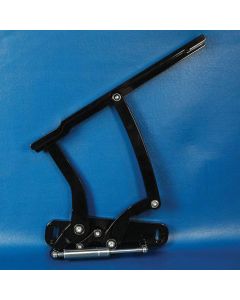 Billet Aluminum Hood Hinges,Black Powder Coated Finish,65-67