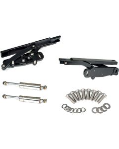 Chevelle Billet Aluminum Hood Hinges, Black Powder Coated Finish, 1969-1972