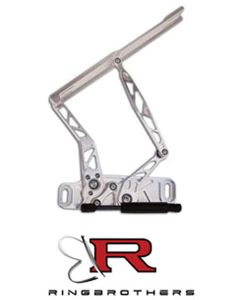 1964 Chevelle Hood Hinges, Billet Aluminum, Air Frame, Natural, With Steel Hood