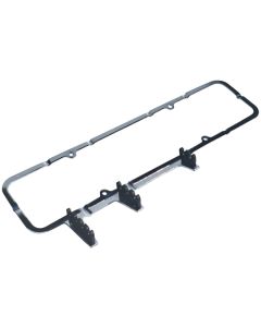 Valve Cover Hold Downs - 1Pc with Wire Looms - Chrome