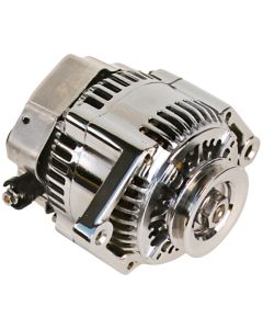 Alternator-100 AMP; GM Style with Internal Regulator; Chrome Finish; 100% New