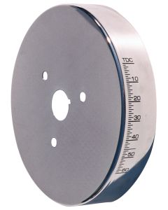 Engine Harmonic Balancer Cover; For SB Chevy using 6-3/4 In. Damper; Chrome