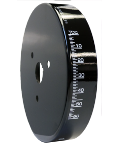 Engine Harmonic Balancer Cover; For SB Chevy using 8 Inch Damper; Black