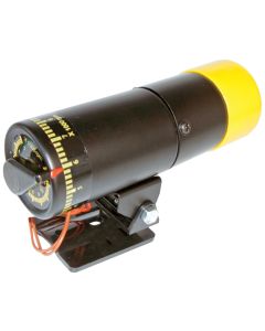 RPM Shift Light; Stand Alone Adjustable Model; Black Body with Yellow Cover