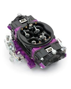 Black Race Series Carburetor; 850 CFM, Mechanical Secondary, Black & Purple