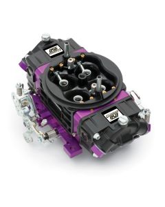 Black Race Series Carburetor; 950 CFM, Mechanical Secondary, Black & Purple