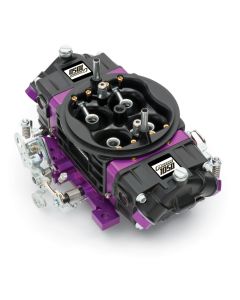 Black Race Series Carburetor; 1050 CFM, Mechanical Secondary, Black & Purple