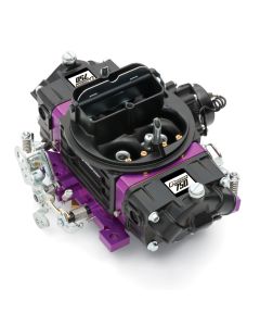 Black Street Series Carburetor; 750 CFM, Mechanical Secondary, Black & Purple