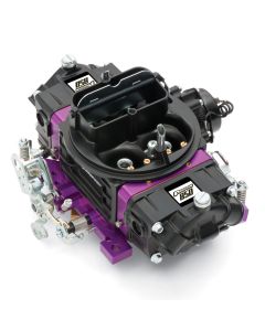 Black Street Series Carburetor; 850 CFM, Mechanical Secondary, Black & Purple