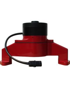 Electric Engine Water Pump; Aluminum; Red Powder Coat; Fits BB Chevy Engines