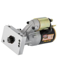 Chevelle & Malibu Engine Starter Mounting Kit, Straight Bolt Pattern, With Bolts & .015" Shims, Powermaster, 1964-72