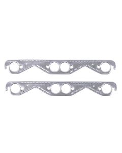 1955-1991 Mr Gasket Aluminum Header Gaskets GEN 1 283-400 w/1.45 Inch x 1.48 Inch Square Ports.





