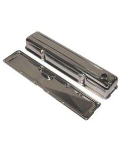 Chevy Chrome Valve & Pushrod Side Cover Set, 235ci 6 Cylinder,  1949-1954