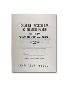 Early Chevy Accessories Installation Manual, 1949