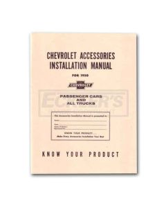 Early Chevy Accessories Installation Manual, 1950