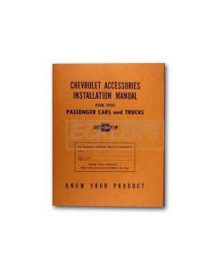 Chevrolet Accessories Installation Manual, 1951