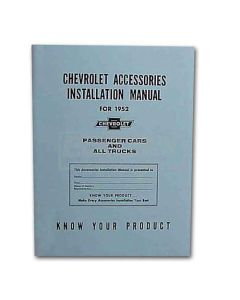 1952 Chevy Accessories Installation Manual