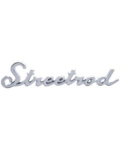 Early Chevy "Streetrod" Script Emblem, Chrome, 1949-1954
