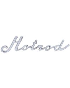Early Chevy "Hotrod" Script Emblem, Chrome, 1949-1954