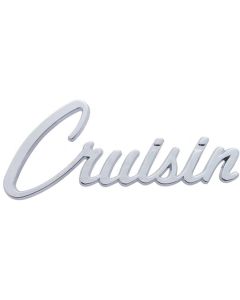 Early Chevy "Cruisin" Script Emblem, Chrome, 1949-1954