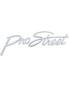 Early Chevy "Pro Street" Script Emblem, Chrome, 1949-1954