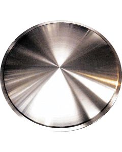 Early Chevy Wheel Cover Discs, Brushed Aluminum, 15", 1949-1954