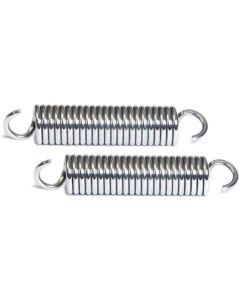 Early Chevy Hood Hinge Springs, Polished Stainless, 1949-1952