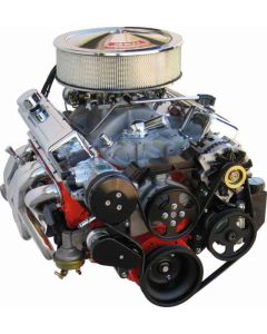 Early Chevy Vintage Air Front Runner Serpentine System, Small Block, With Power Steering Pump, Black Hard Coat Pulleys And Brackets, 1949-1954