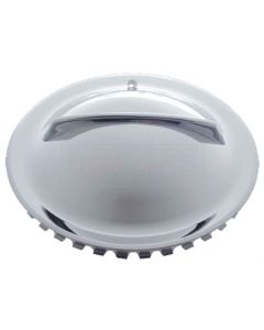 Early Chevy Chrome Single Bar Hollywood Wheel Covers, 15'',1949-1954